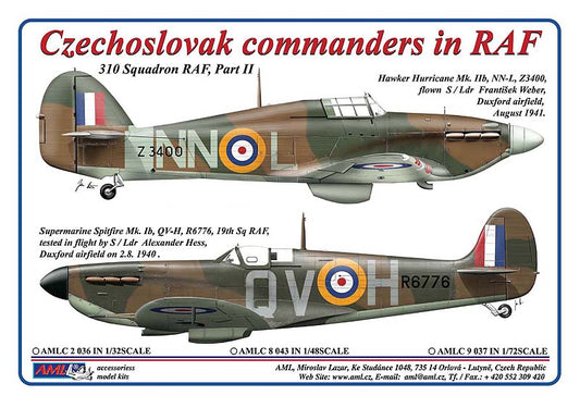 AML C9037 Czech Commanders RAF Hurricane Mk.IIb NN-L 1941 1:72