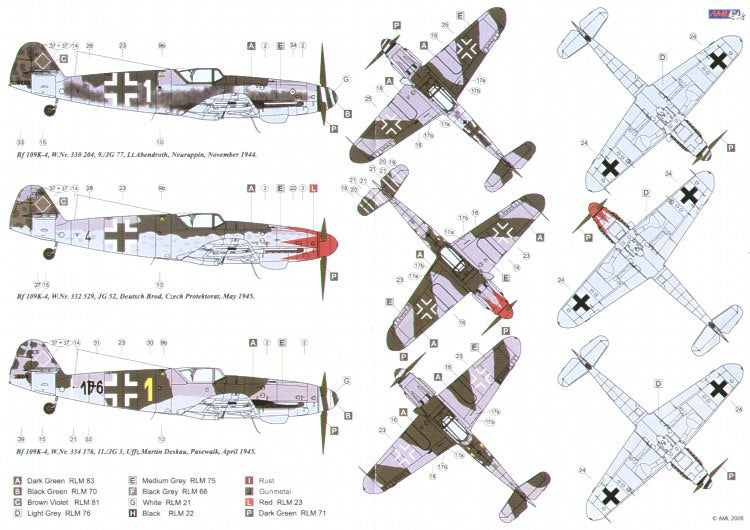 AML AMLD32002 1:32 Messerschmitt Bf-109K-4