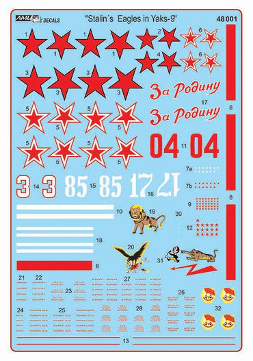 AML AMLD48001 1:48 Yakovlev Yak-9 Stalin's Eagles Part 2.