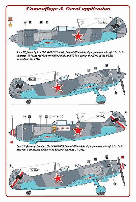 AML AMLD48023 1:48 Lavochkin La-5F Soviet Aces