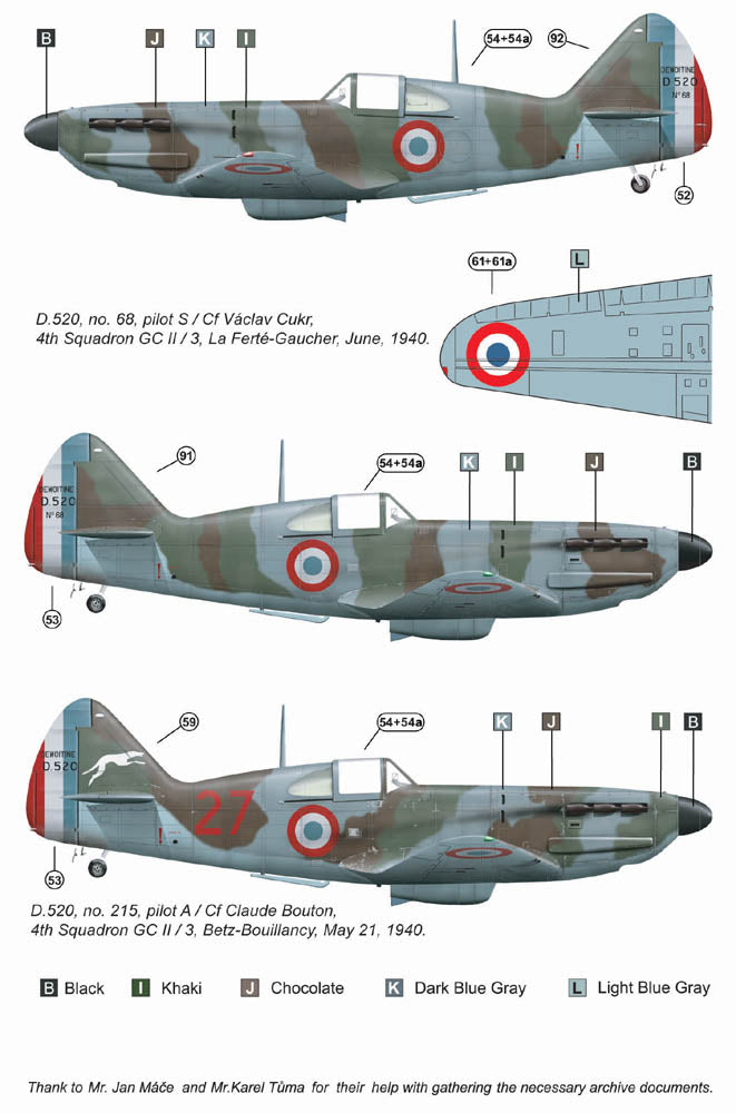 AML AMLD48041 1:48 Czechoslovak pilots in the Battle of France
