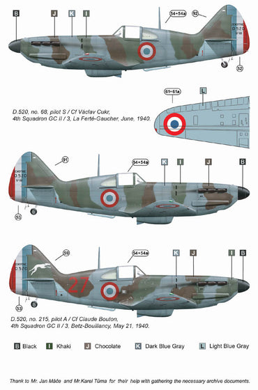 AML AMLD48041 1:48 Czechoslovak pilots in the Battle of France