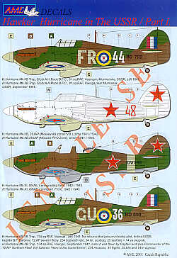 AML AMLD48005 1:48 Hurricane Mk.IIB/Mk.XI USSR service Pt 1