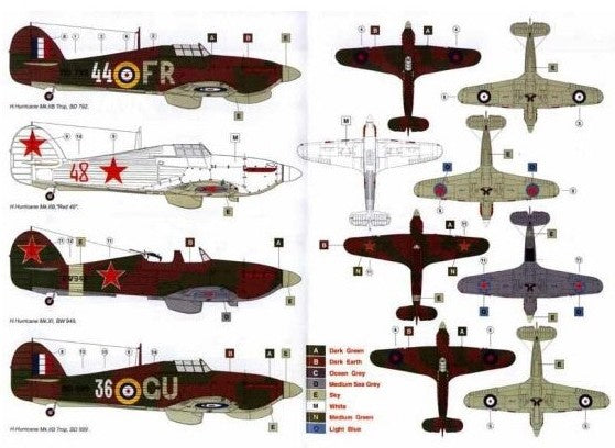 AML AMLD48005 1:48 Hurricane Mk.IIB/Mk.XI USSR service Pt 1