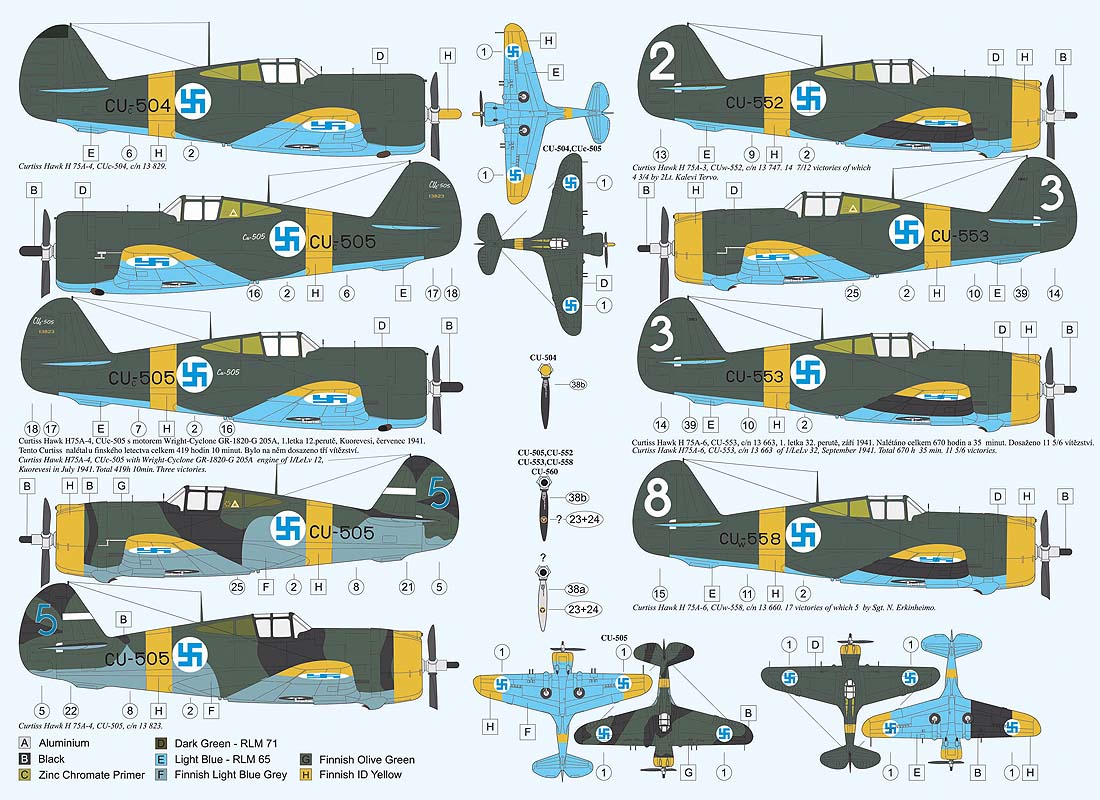 AML AMLD48017 1:48 Finnish Curtiss-Hawk H-75 Hawks