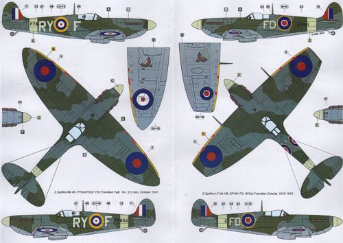 AML AMLD48034 1:48 Czechoslovak commanders in the Supermarine Spitfire