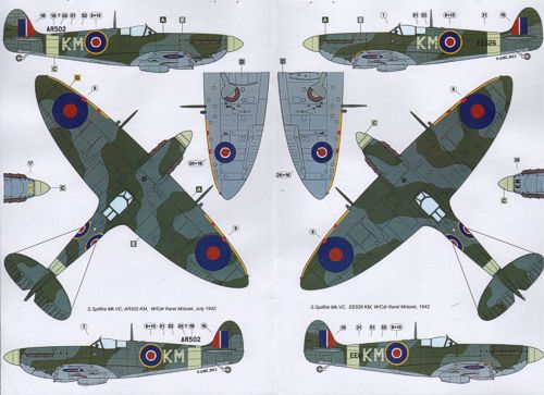 AML AMLD48034 1:48 Czechoslovak commanders in the Supermarine Spitfire