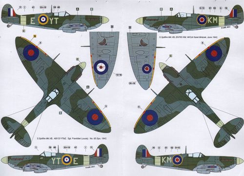 AML AMLD48034 1:48 Czechoslovak commanders in the Supermarine Spitfire
