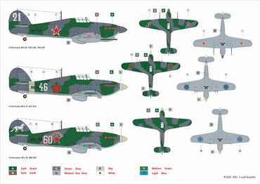AML AMLD72010 1:72 Hawker Hurricanes in Soviet service Part 2.