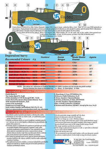 AML AMLD72017 1:72 Finnish Curtiss-Hawk H-75 Hawks