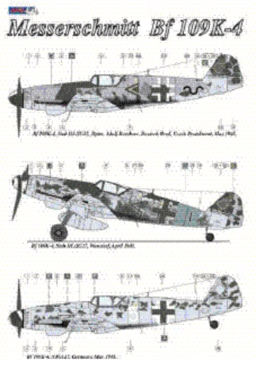 AML AMLD72026 1:72 Messerschmitt Bf-109K-4 Pt 1