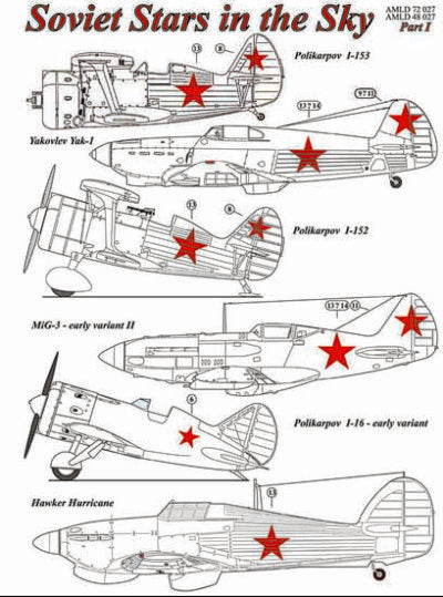 AML AMLD72027 1:72 Soviet Stars in the Skies Pt 1