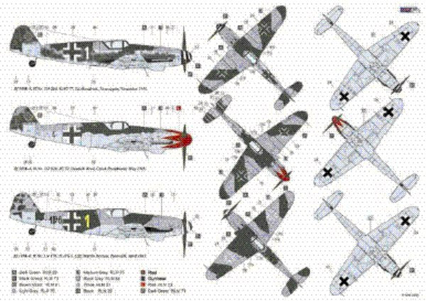AML AMLD72029 1:72 Messerschmitt Bf-109K-4 Part 2