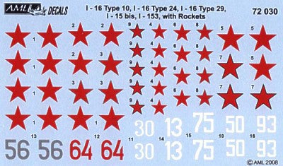 AML AMLD72030 1:72 Red Devils with Rockets Pt.II Decals+PE set