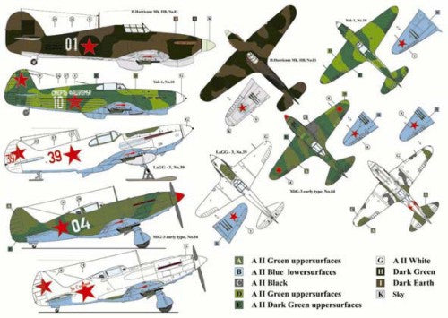 AML AMLD72031 1:72 Red Devils with Rockets Pt.III Decals+PE set
