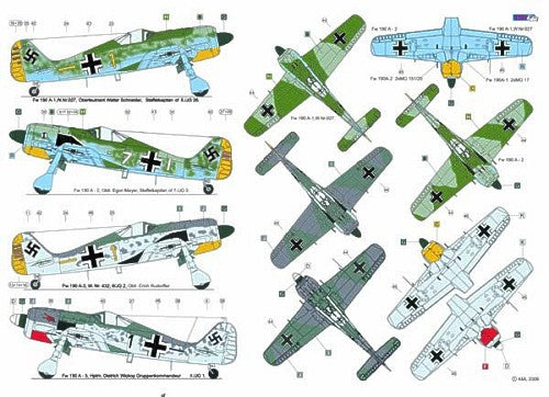 AML AMLD72035 1:72 Focke-Wulf Fw-190A Luftwaffe Aces Pt 1