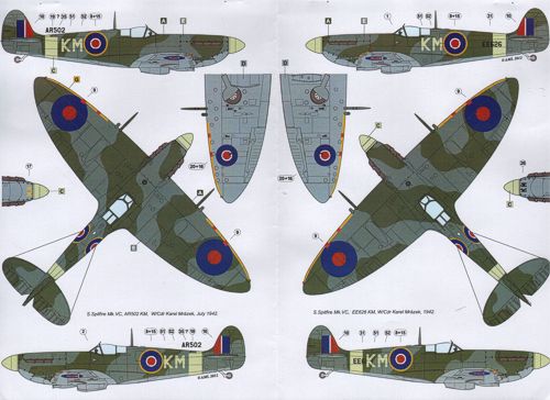 AML AMLD72043 1:48 Czechoslovak commanders in the Supermarine Spitfire