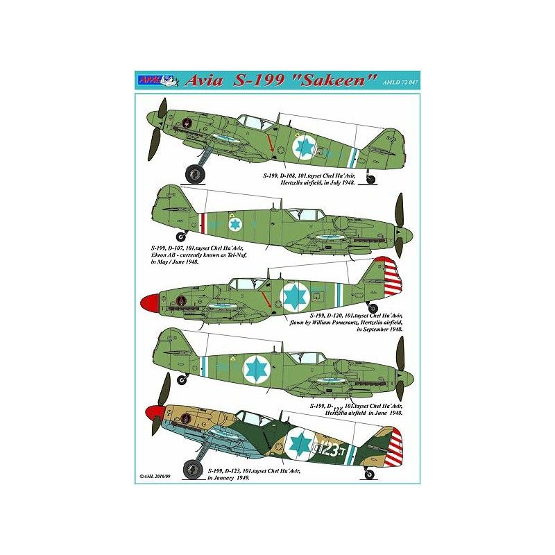 AML AMLD72047 1:72 Avia S-199 "Sakeen"