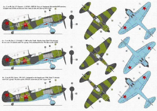 AML AMLD72049 1:72 Lavochkin La-5 Soviet Aces