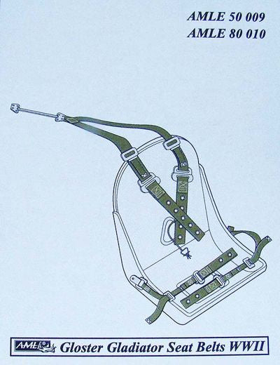 AML AMLE5009 1:48 Gloster Gladiator Mk.I/Mk.II/Mk.II/J8 seatbelts RAF WWII