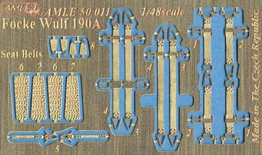 AML AMLE5011 1:48 Fock-Wulf Fw-190A/Fw-190F seatbelts