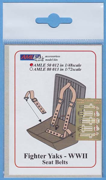 AML AMLE5012 1:48 Yakovlev Yak-1B/Yak-2/Yak-3/Yak-4/Yak-9DD fighter seatbelts