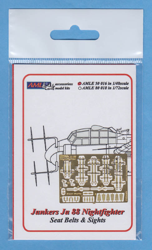 AML AMLE5016 1:48 Junkers Ju-88 Nightfighter " seatbelts and gun sights