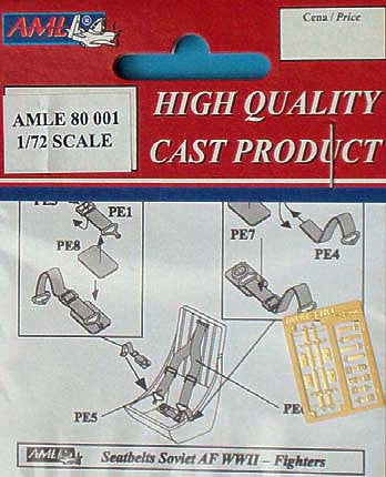 AML AMLE8001 1:72 seatbelts