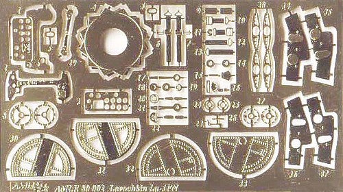 AML AMLE8002 1:72 Lavochkin La-5FN wheel bay cover, instrument panel & seatbelts