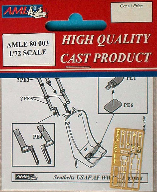 AML AMLE8003 1:72 seatbelts USAF WWII