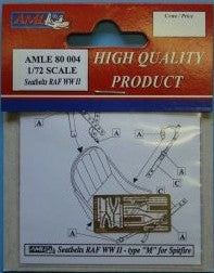 AML AMLE8004 1:72 seatbelts RAF WWII type 'M' for Supermarine Spitfire