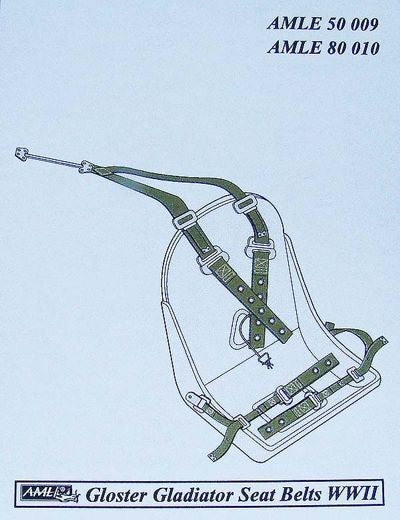 AML AMLE8010 1:72 Gloster Gladiator Mk.I/Mk.II seatbelts RAF WWII