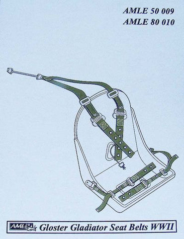 AML AMLE8010 1:72 Gloster Gladiator Mk.I/Mk.II seatbelts RAF WWII