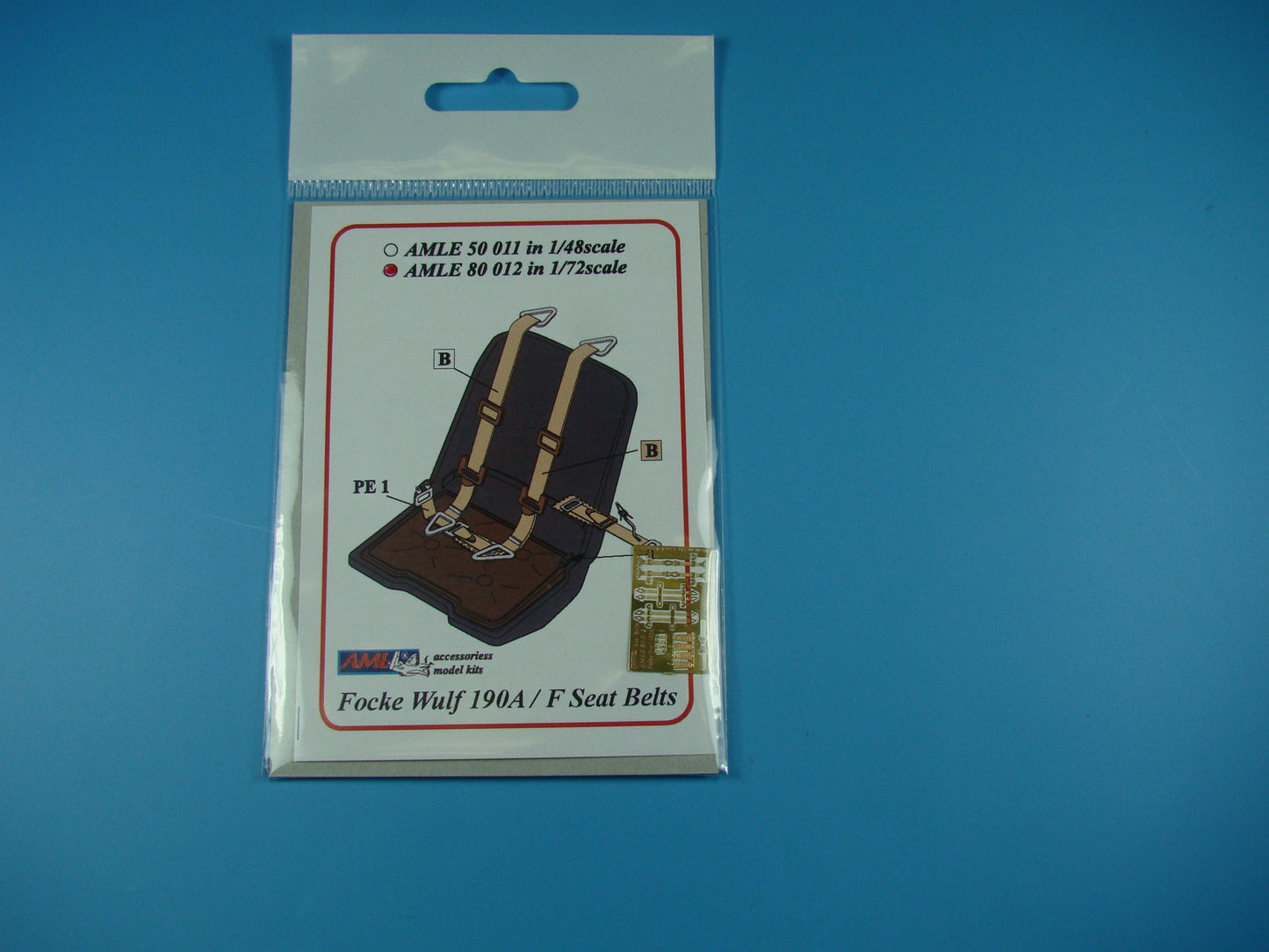 AML AMLE8012 1:72 Fock-Wulf Fw-190A/Fw-190F seatbelts
