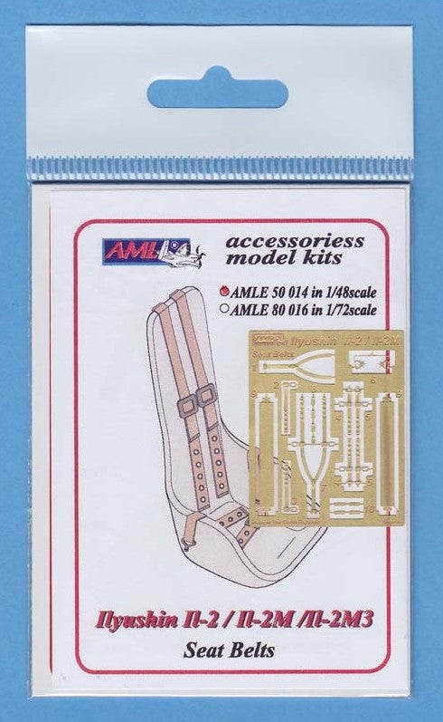 AML AMLE8016 1:72 Ilyushin Il-2/Il-2M/Il-2M3 seatbelts  pc