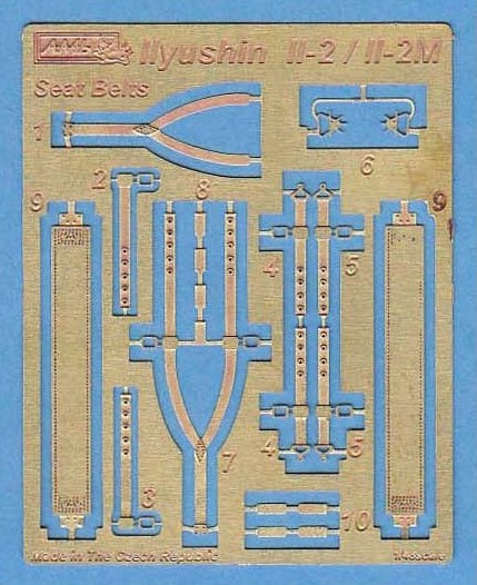 AML AMLE8016 1:72 Ilyushin Il-2/Il-2M/Il-2M3 seatbelts  pc
