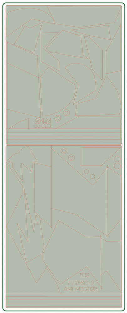 AML AMLM33023 1:32 Fieseler Fi-156C Storch camouflage pattern paint masks