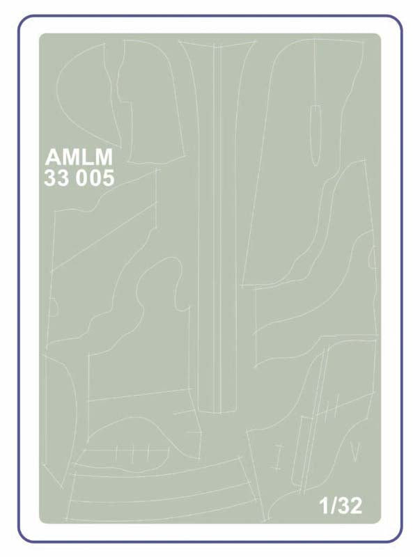 AML M33005 Spitfire Mk.V 'B' Scheme Camouflage Paint Masks 1:32