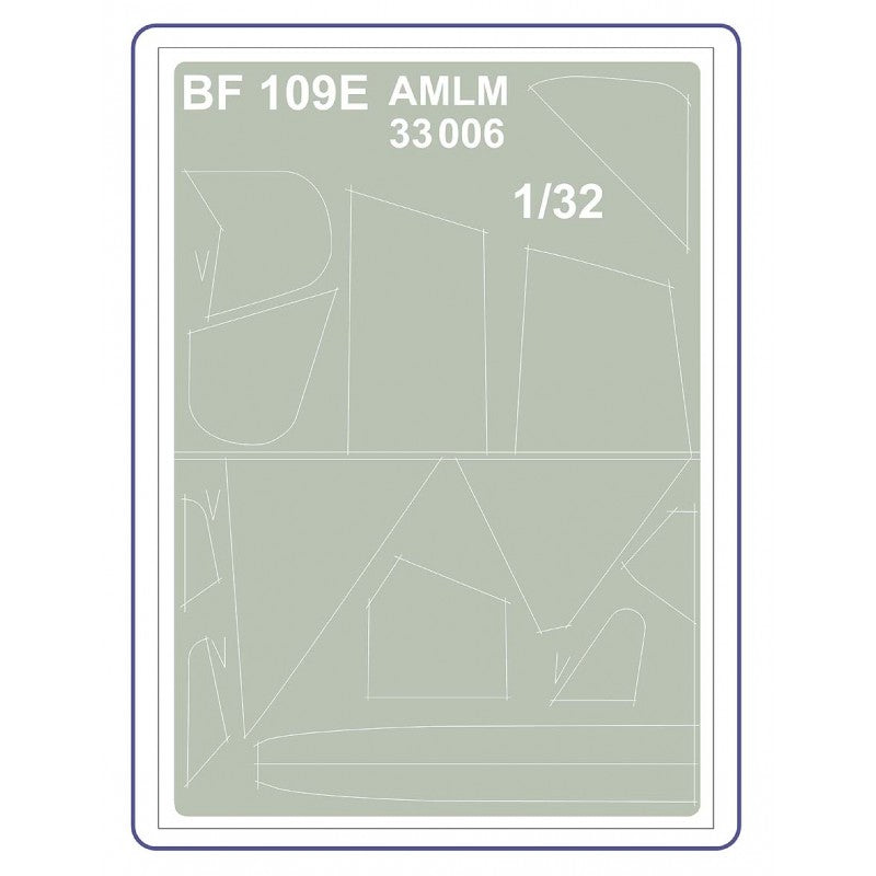 AML M33006 Bf-109E-3/E-4/E-7 Late Camouflage Paint Masks 1:32