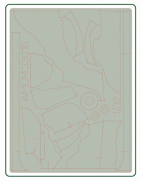 AML AMLM33018 1:32 Hawker Hurricane Mk.II The "A" camouflage pattern paint masks