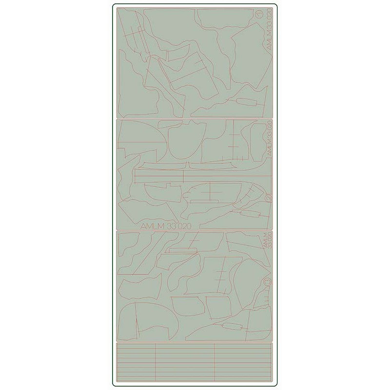 AML AMLM33020 1:32 Supermarine Spitfire Mk.22/24 camouflage pattern paint masks