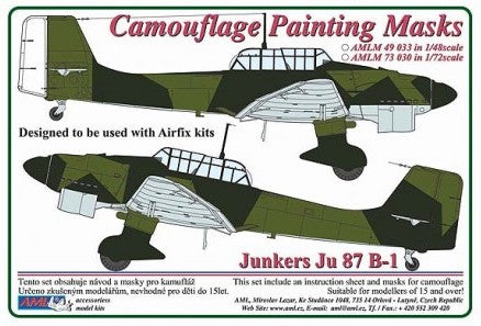 AML AMLM49033 1:48 Junkers Ju-87B-1 'Stuka' camouflage pattern paint mask