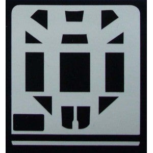 AML AMLM49004 1:48 Messerschmitt Bf-109B, Bf-109C, Bf-109D canopy mask