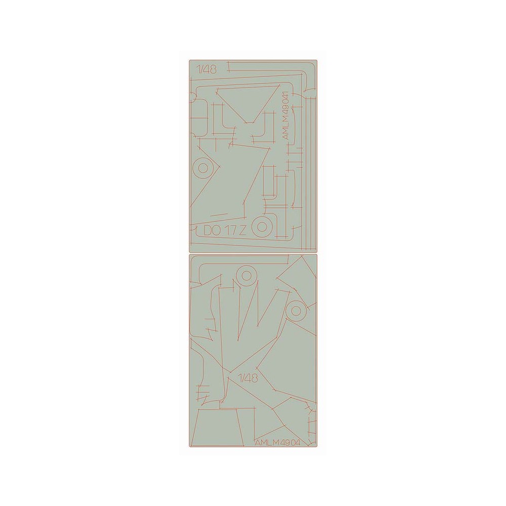 AML AMLM49041 1:48 Dornier Do-17Z camouflage pattern paint masks