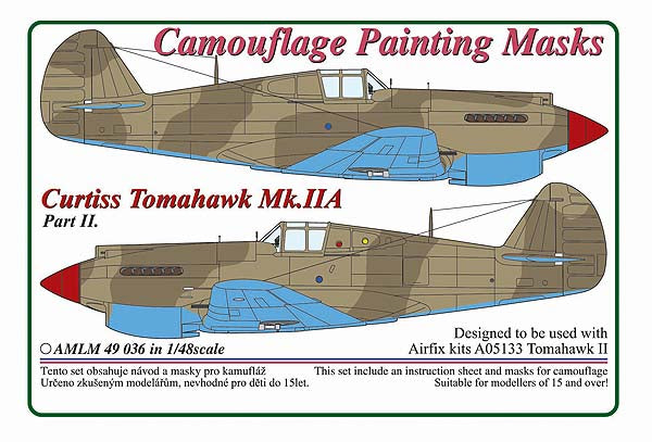 AML AMLM49036 1:48 Curtiss Tomahawk Mk.IIB/Part II camouflage masks