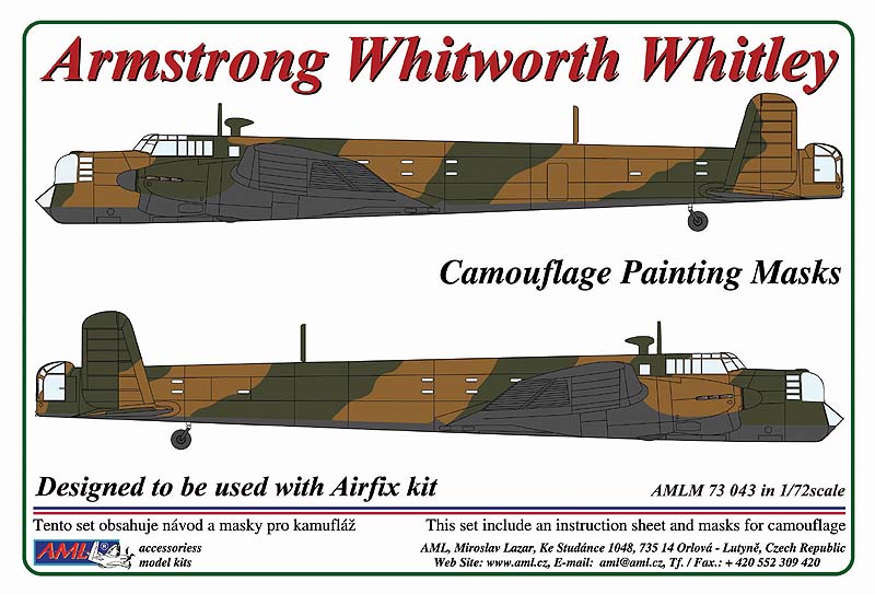 AML AMLM73043 1:72 Armstrog Whitworth Whitley Mk.V