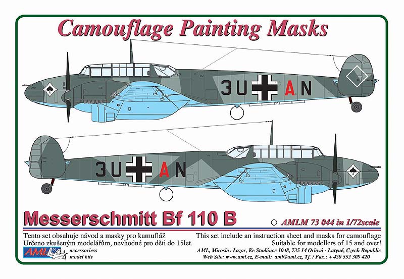 AML AMLM73044 1:72 Messerschmitt Bf-110 B
