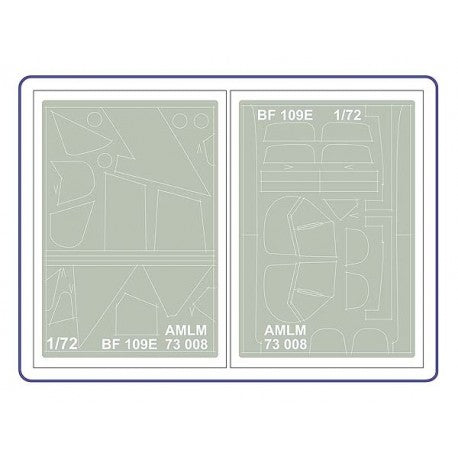 AML M73008 Bf-109E-4/F-3 Late Camouflage Paint Masks 1:72