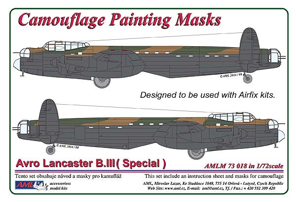 AML AMLM73018 1:72 Avro Lancaster B.III