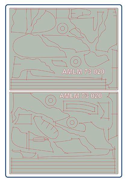 AML AMLM73020 1:72 Bristol Blenheim Mk.IV camouflage pattern paint masks